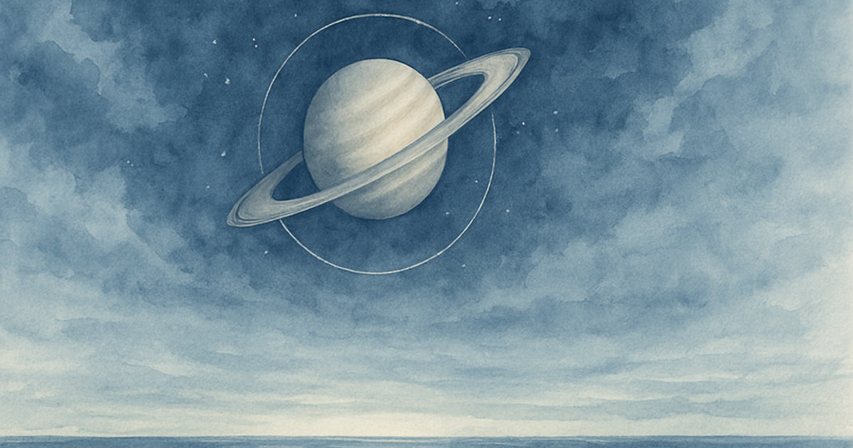 Saturn's Lessons: Patience and Structure